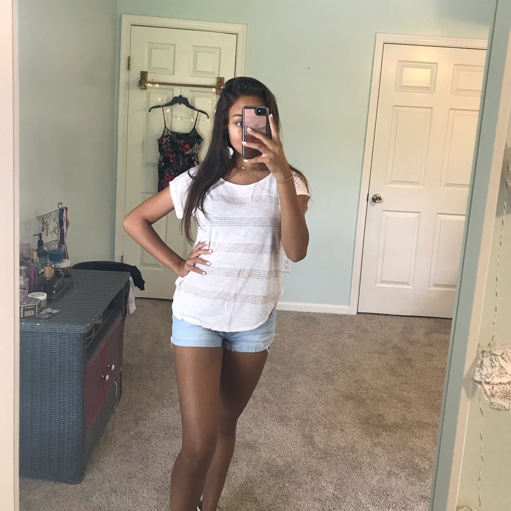 Cute baby pink sparkly tee